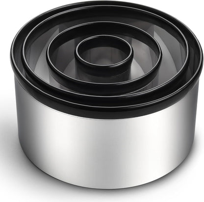 Spring Chef Dough Bench Scraper for Baking with Markings - Stainless Steel Kitchen Dough Cutter Tool with Bowl Pastry Scraper for Pizza, Bread, Pastries - Bench Knife - Dishwasher Safe - Black