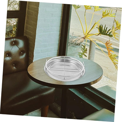 POPETPOP Stainless Steel Barbecue Tray Set for Outdoor Grilling Snacking and Baking Includes Grill Prep Trays Oil Drain Plate