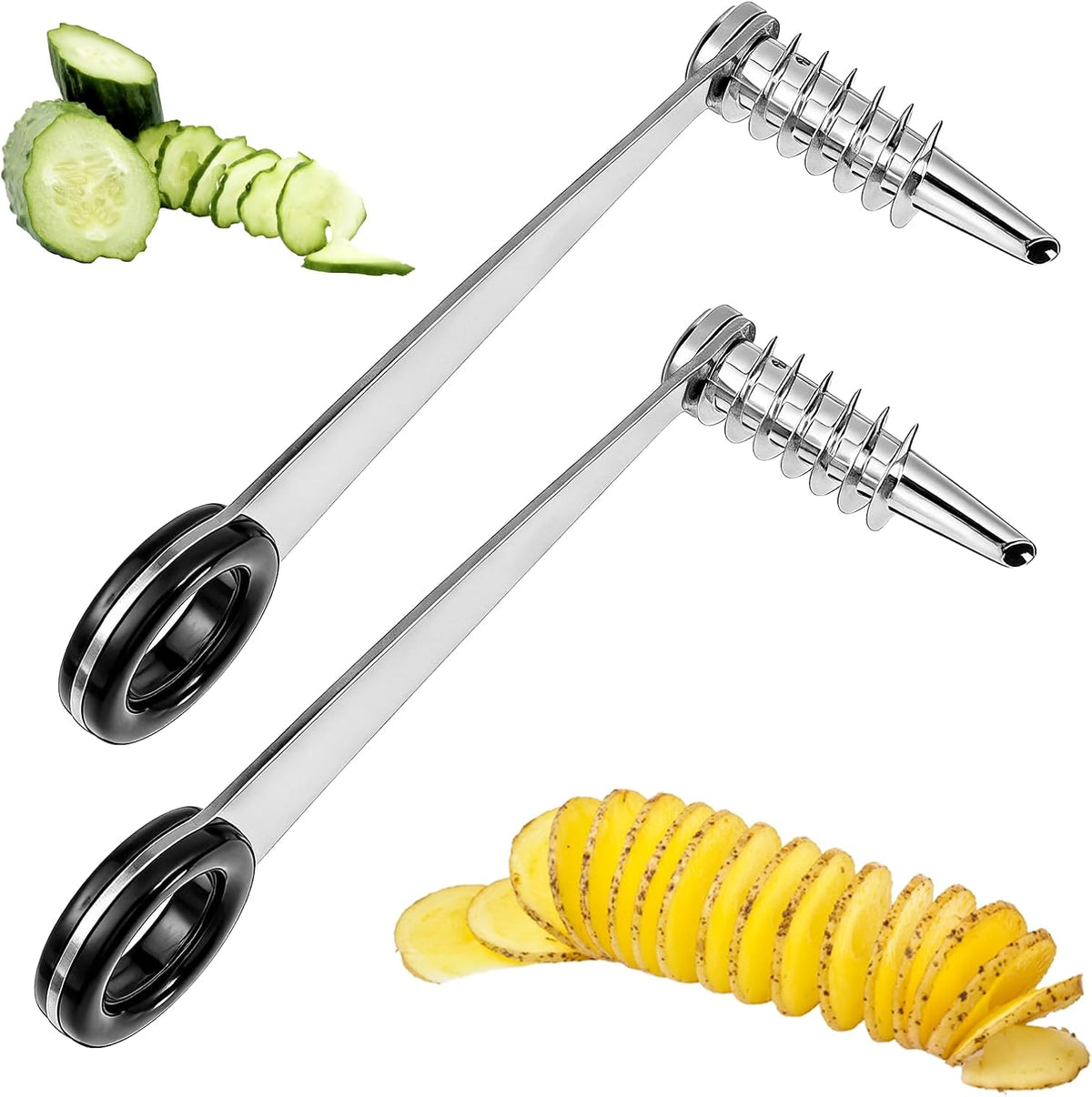 Spiral Potato Cutter, Piranha Spiral Knife Kitchen Accessories Tool