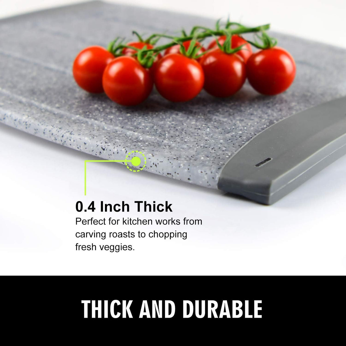 7.48" Small Plastic Cutting Board for Small Kitchen Task (Grey)