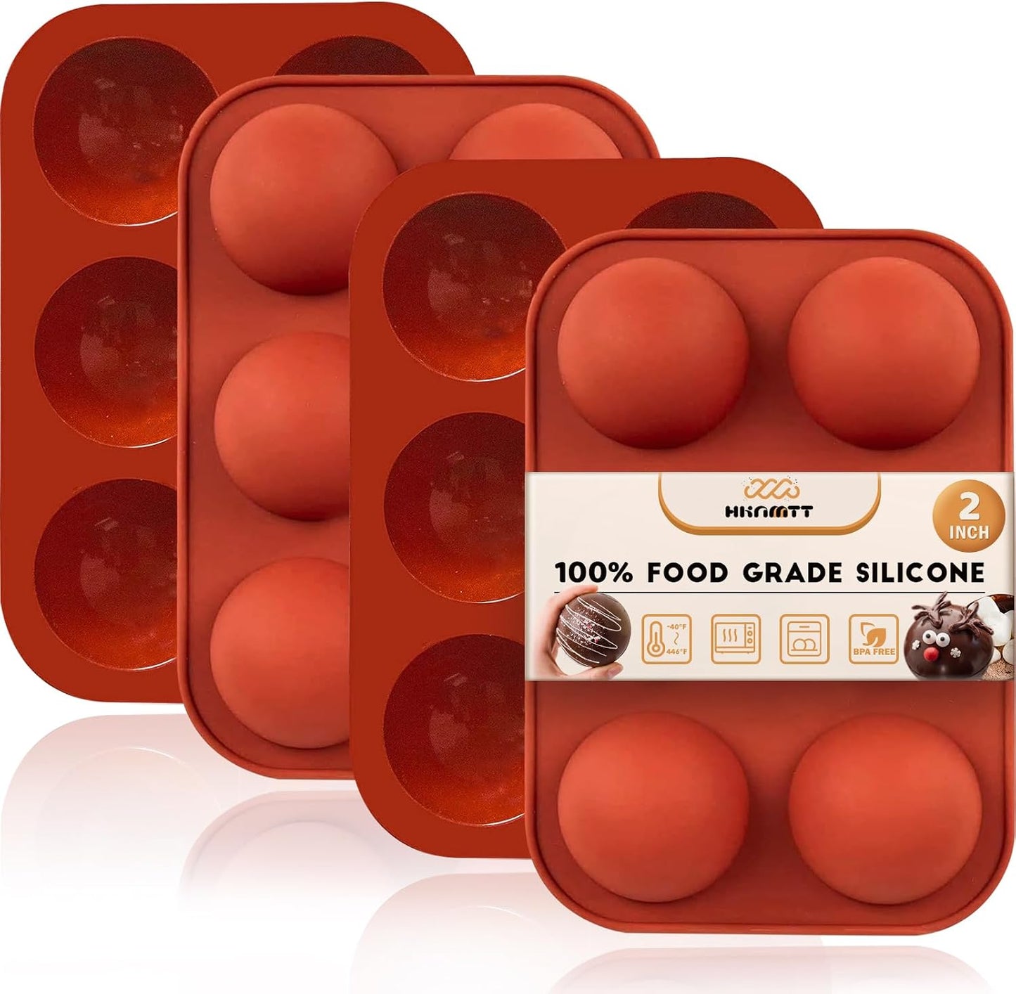 HKNMTT Silicone Muffin Pan for Baking, Cupcake Egg bites Brownie Mold 12 Cup Regular Size, Oven Safe BPA Free kitchen Appliances