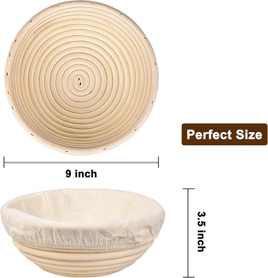 Sourdough Banneton Bread Proofing Basket, 9" Round