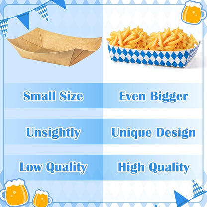 Mexican Taco Nights Food Trays - 60Pcs Mexican Flowers Wavy Edge Unassembled Tray Nacho Snack Candy Holder Disposable Paper Plate Holiday Birthday Carnival Party Supplies Food Container