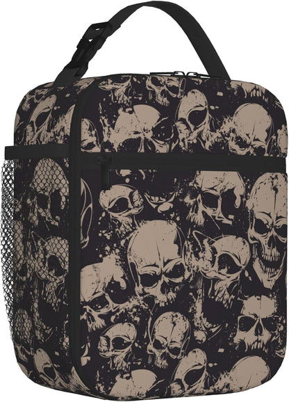 Dinosaur Volcano Insulated Lunch Bag for Women & Men, Reusable Leak-Proof Lunch Box with Cooler Compartment, Lunch Tote for Adults Work Travel Picnic Durable & Washable