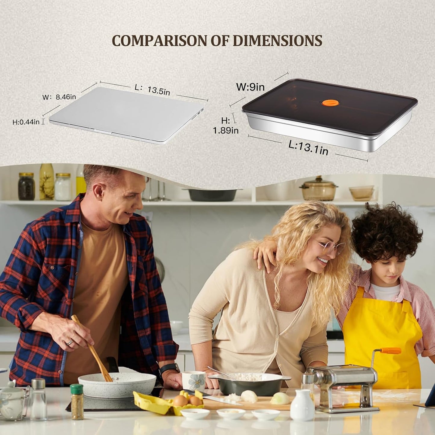 GIUOIDUO stainless steelFood Storage Containers setsstorage box with lidfreezer FrozenKitchen tray with lidOven plateSide dish plate Freezer & Dishwasher Safe