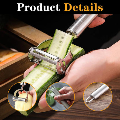 Vegetable Peeler, Multifunction Potato Peelers Stainless Steel Julienne Peeler for Carrots Potatoes Cucumber Squash Melons Fruit