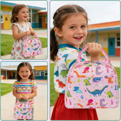 CAMTOP kids lunch bag Cute Insulated lunch box for Boys & Girls Leakproof loncheras for school
