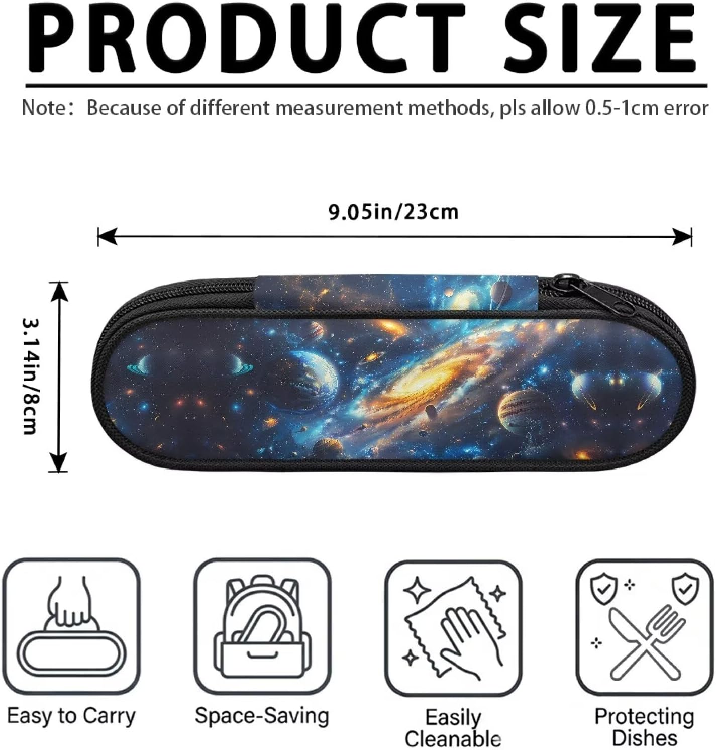 Travel Cutlery Set with Case for Kids Portable Utensil Case Reusable Silverware Pouch for School Travel Lunch Capybara Flower