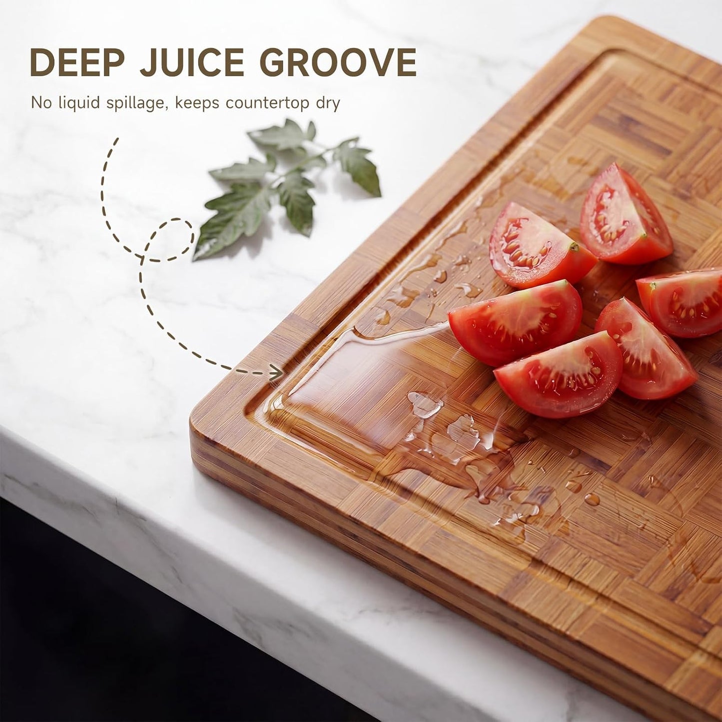 Large Cutting Board,Bamboo Wood Cutting Boards For Kitchen,3 Packs Chopping Board Set With Juice Groove, For Butcher Block,Vegetables,Fruits And Cheese