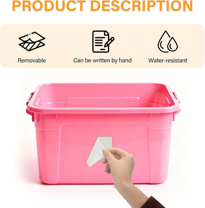 300 Pcs 2×3 Inch Blank Removable Freezer Labels, Waterproof, Oil & Tear Resistant, No Residue Writable Stickers for Food Containers, Jars, Pantry and Meal Prep (Bright)
