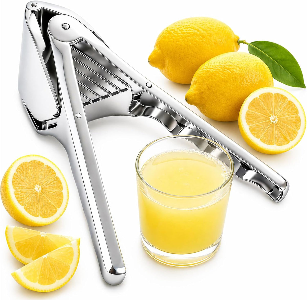 Stainless Steel Lemon Squeezer, Hand Press Citrus Juicer for Lime & Orange