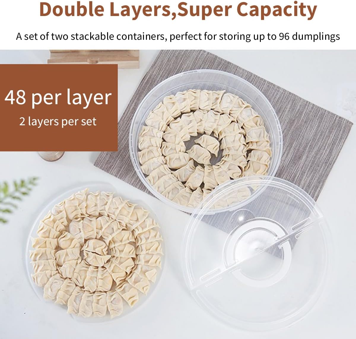 2 Pack 12 Inch Pie Carrier with Lid and Handle Reusable 2 Compartments Food Storage Container Plastic Pizza Storage Containers Round Pie Keeper for Cake Cheesecake Tortilla