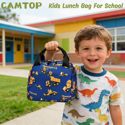 CAMTOP kids lunch bag Cute Insulated lunch box for Boys & Girls Leakproof loncheras for school