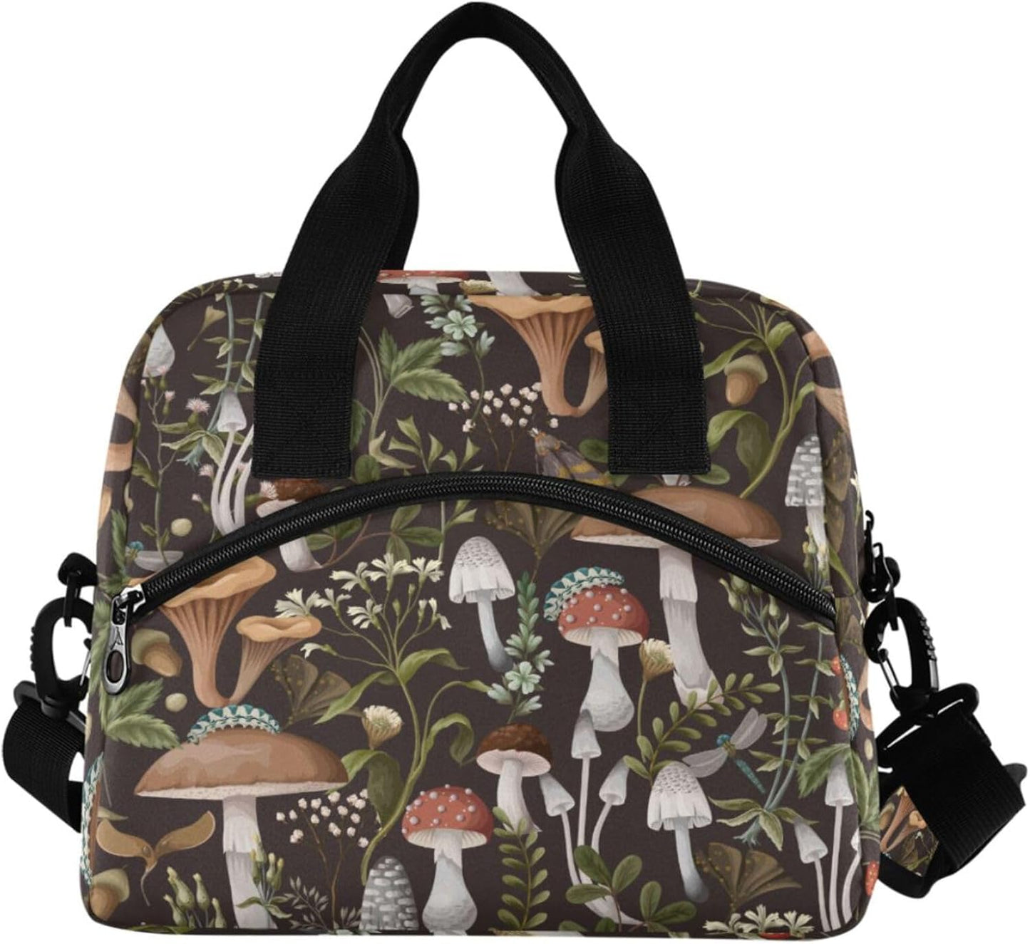 Colorful Leopard Insulated Lunch Bag Rainbow Animals Skin Print Reusable Cooler Lunch Tote Box with Shoulder Strap for Work Picnic School Beach