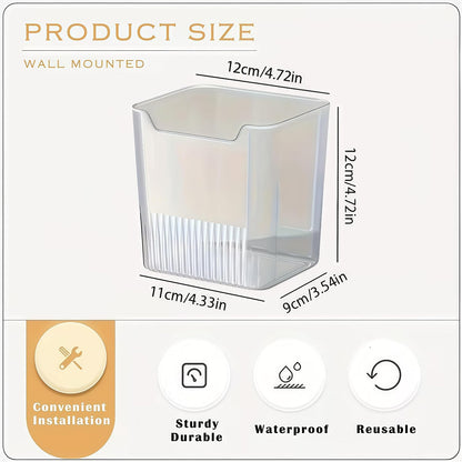 4PCS Refrigerator Storage Bins Clear Plastic Stackable Organizer for Side Door Shelves, Fruits Vegetables Eggs, Kitchen Organization, Transparent