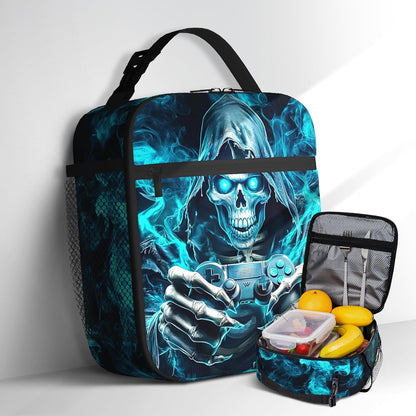 Boys Lunch Box for School Insulated Football Lunch Bag for Kid Boys Girls Teen Bento Boxes to School Office Picnic Travel Hiking Lunchbag Waterproof Leakproof with Adjustable Shoulder Strap