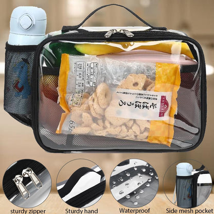 GYEUKHAM Insulated Lunch Box for School, Thermal Reusable Durable Freezable Lunch Bags for Kids Boys Girls Men Women - Small Soft Cooler Portable Lunch Tote Kit for Work Picnic Travel,Black