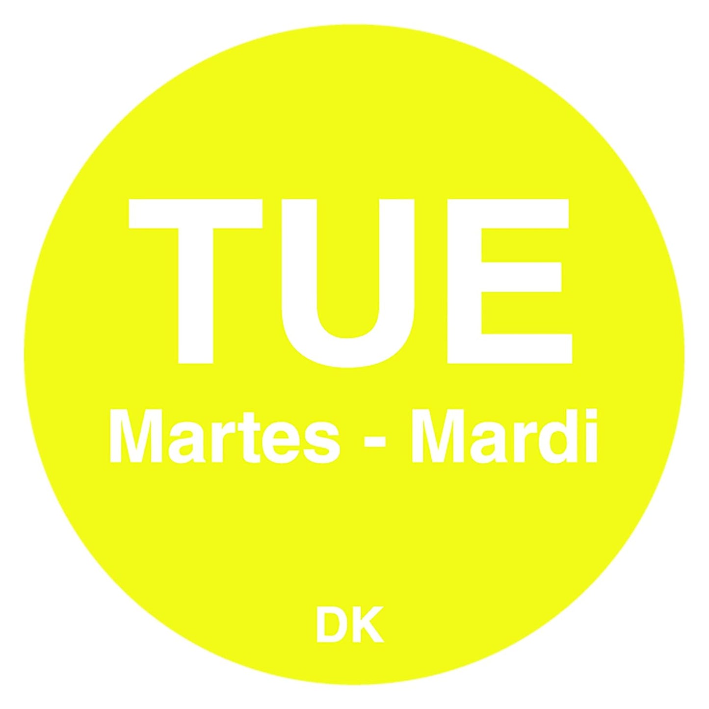 DayMark Safety Systems-IT1143926 Day of the Week 3/4" Circle Permanent Label, SAT (Roll of 1,000)