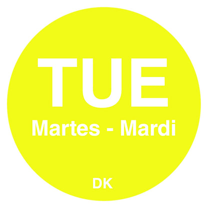 DayMark Safety Systems-IT1143926 Day of the Week 3/4" Circle Permanent Label, SAT (Roll of 1,000)