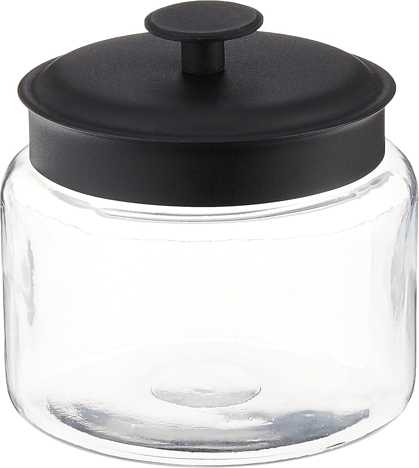 Anchor Hocking FBA_COMIN18JU056847 3-Piece Montana Jar Set, Multi (Set of 3), Black Metal