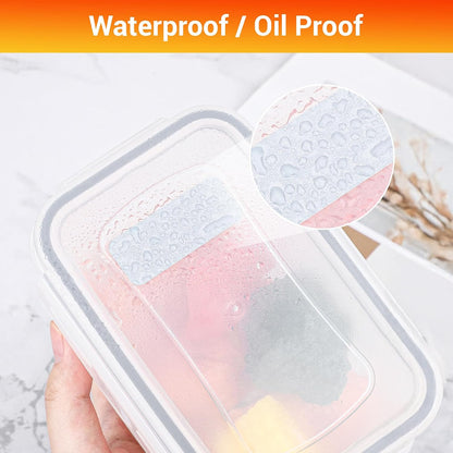 Segarty Food Label Stickers, 300 Pcs Blank Expiration Date Stickers to Write On, with 1 Black Pen, Waterproof Removable Freezer Labels for Glass Spice Jars, Canister, Food Container