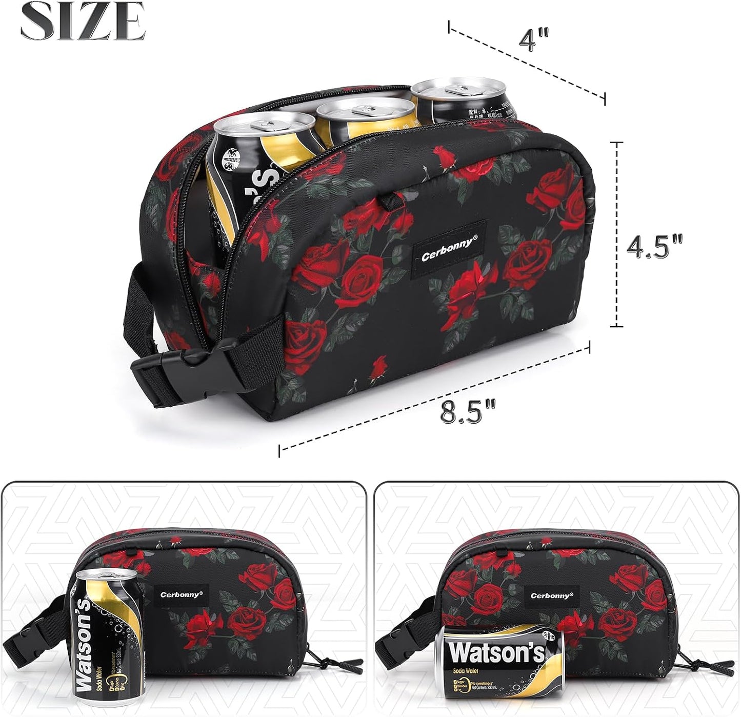 Cerbonny Freezable Cooler Bag for Work/School Travel - Mini Insulated Bag Fit For Yogurt