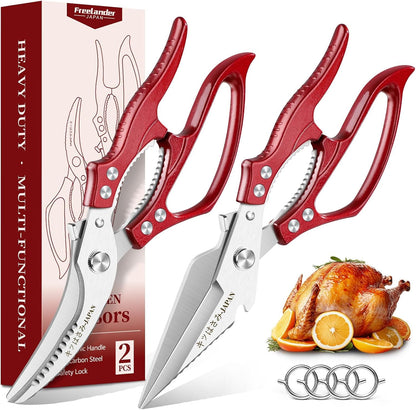 Freelander Kitchen Scissors Set - All Purpose Heavy Duty Poultry Shears