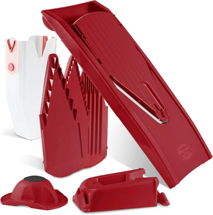 BORNER V Mandoline Slicer Kitchen V1 ClassicLine Starter Set | Vegetable Grater Börner - Quality Made in Germany, Color:White