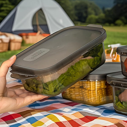 3-Pack Food Storage Containers with Lids, Reusable Bento Boxes, BPA Free, Stackable, Microwave/Dishwasher/Freezer Safe (300ml/10oz)