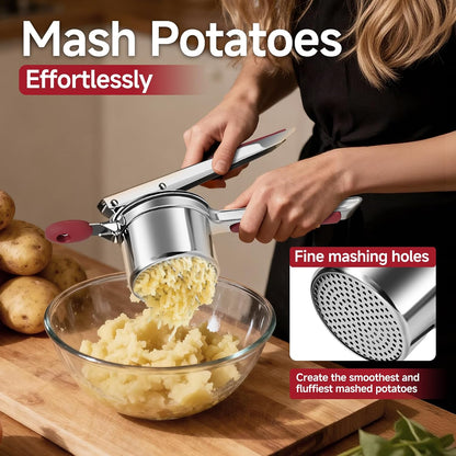 Potato Ricer for Mashed Potatoes-Stainless Steel 15oz