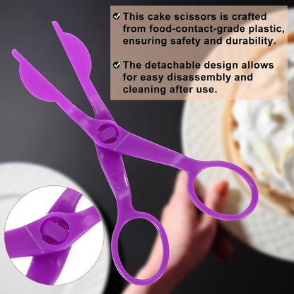 uxcell 3Pcs Flower Lifter Cake Decorating 5.1x2.2" Fondant Tool Purple