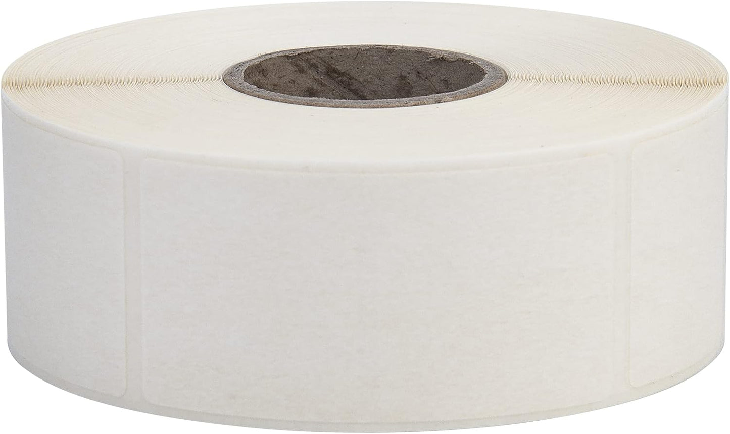 L LIKED Blank White 1 x 2 Inch Dissolvable Labels for Food Rotation Prep roll of 500 (1 Rolls)