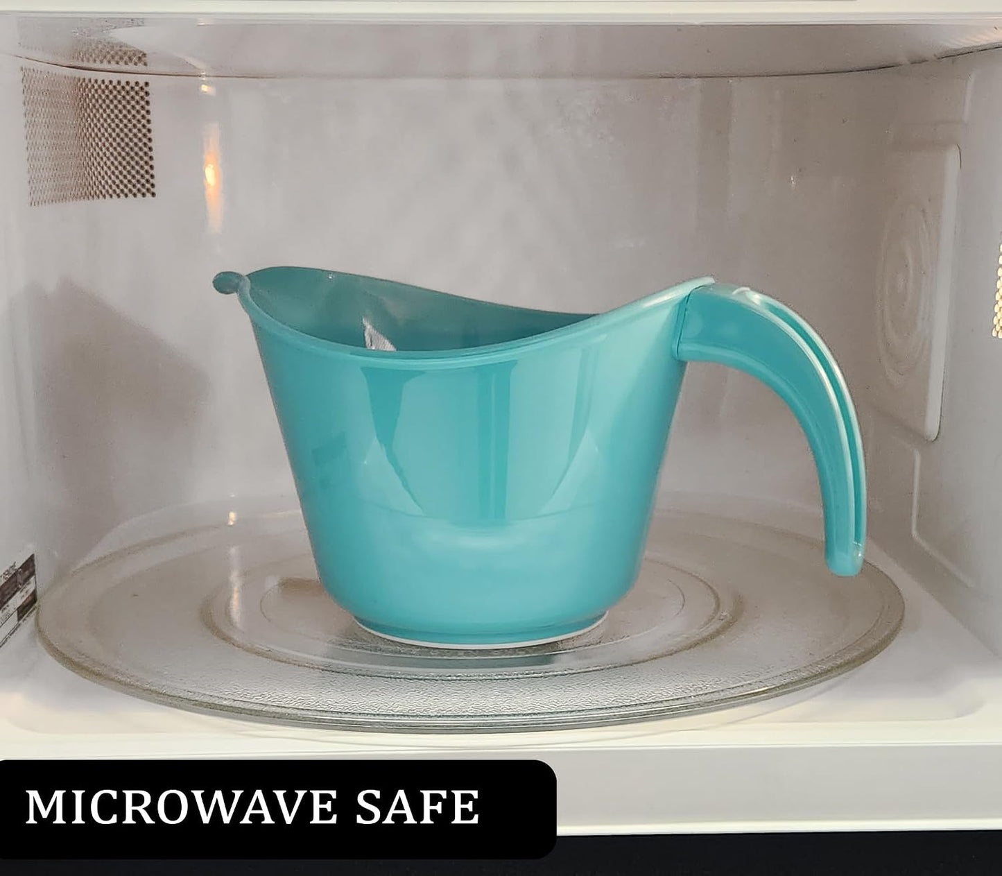 Reston Lloyd, Batter Bowl With Pour Spout, Non-Slip Base, Erogonomic Space Saving Detachable Handle, 2 QT Heavy Duty BPA-Free Microwave & Dishwasher Safe, Plum