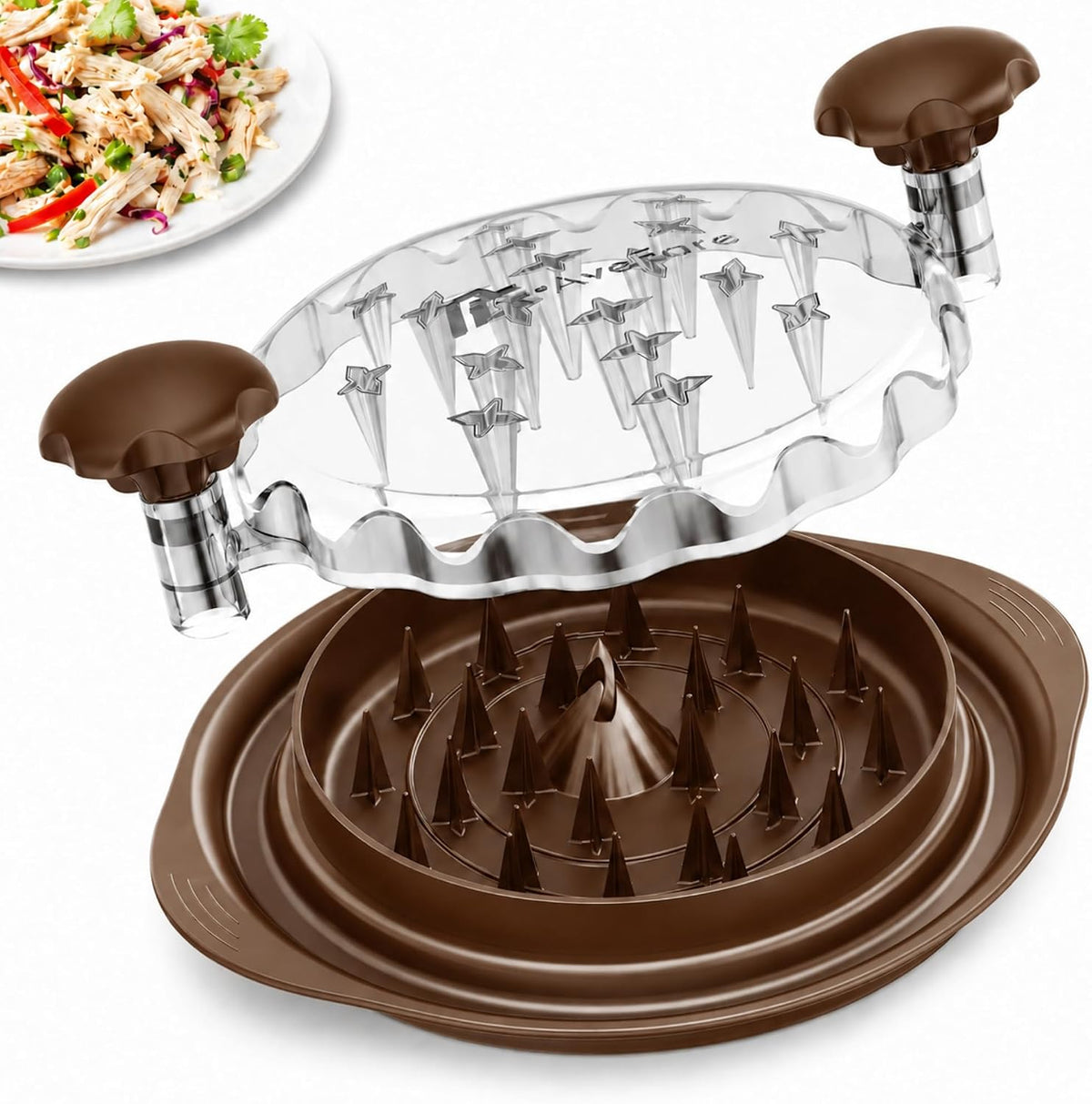AveFare 11 Inch Large Chicken Shredder Tool Twist - Meat Shredder Twist