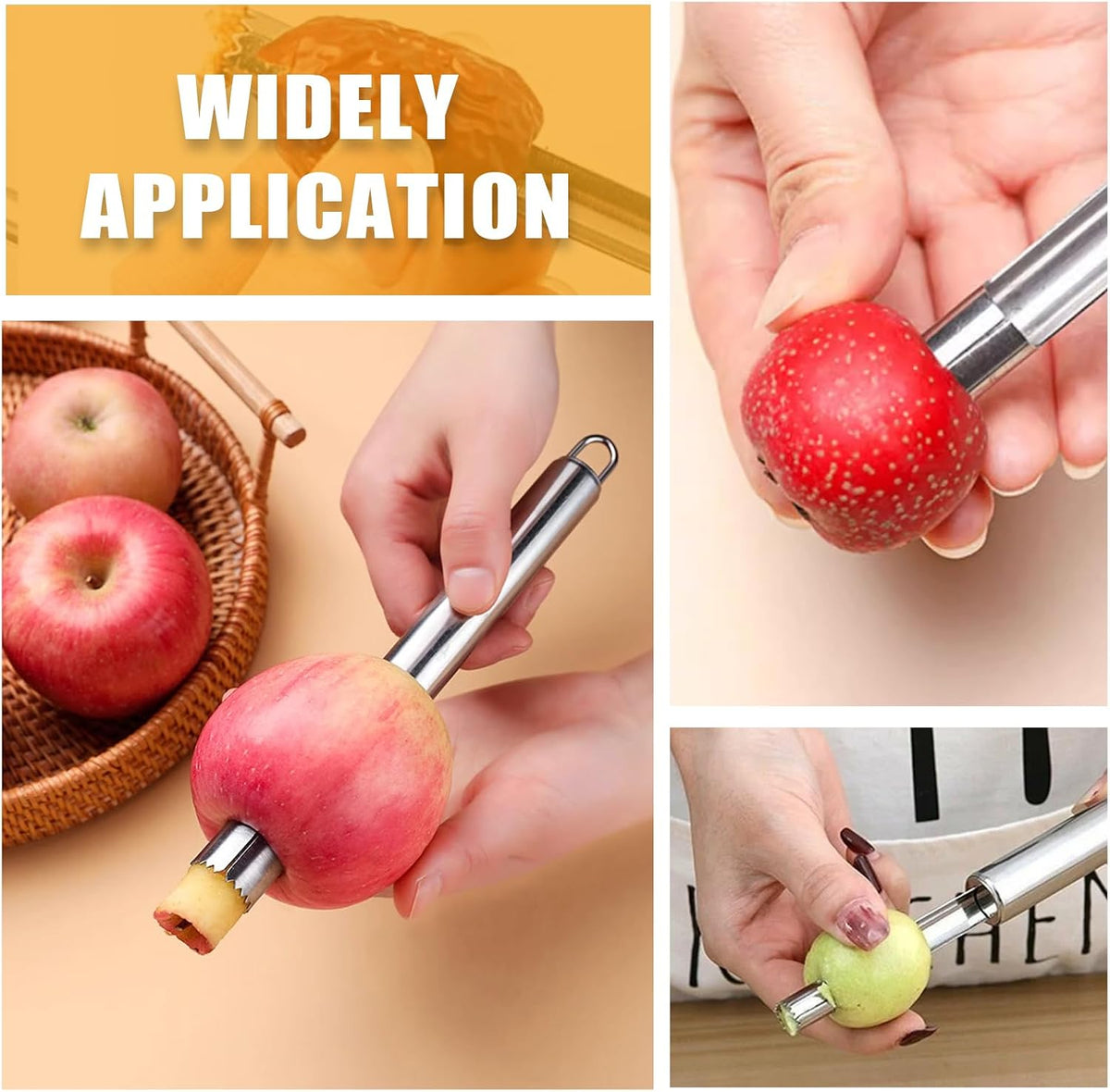 4 Pieces Multi-Function Corer and Pitter Set