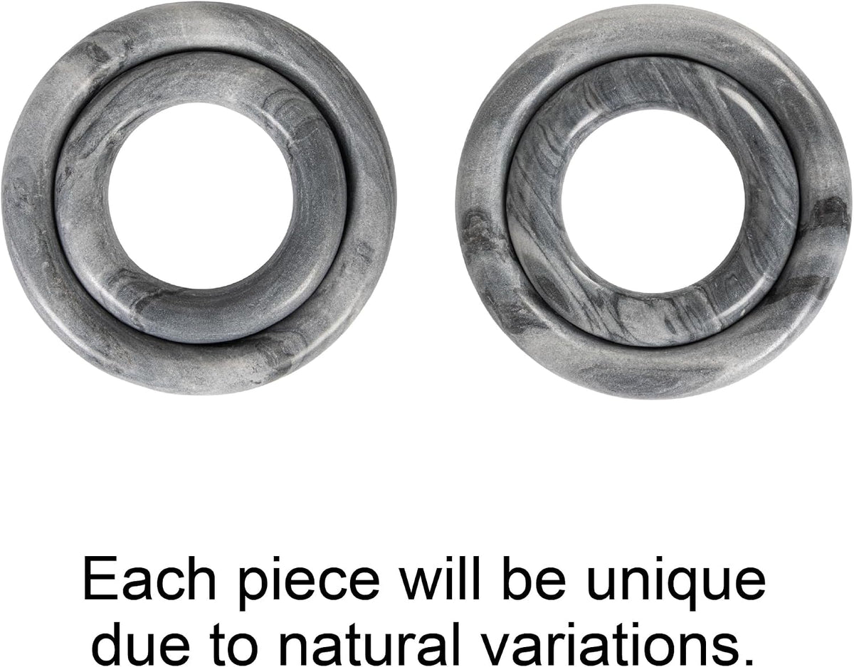 Creative Co-Op Marble Trivets for Dining Table, Set of 2