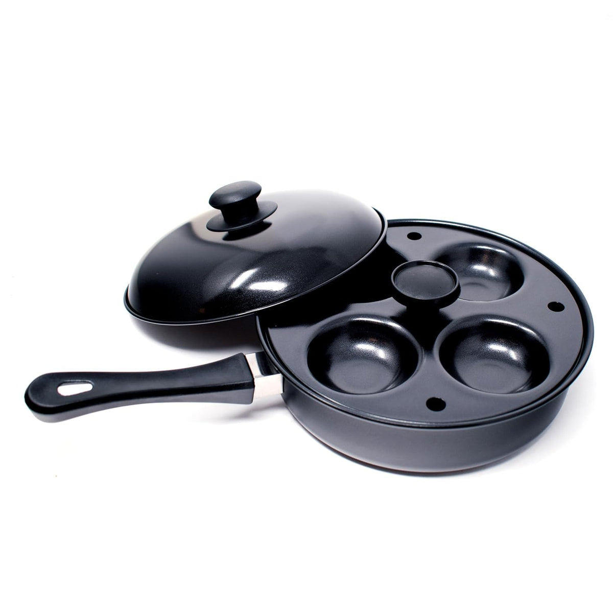 Norpro Nonstick 4-Egg Poacher Skillet with Removable Poaching Frame