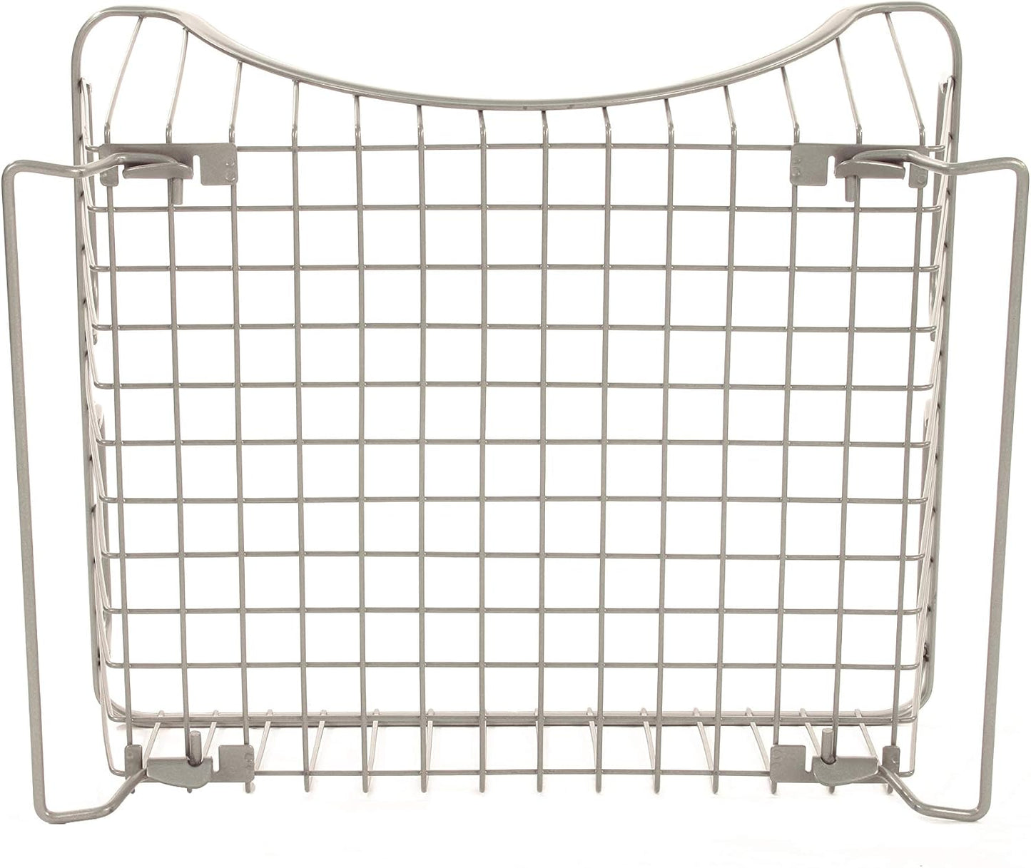 Spectrum Diversified 20077 Ashley Stackable Basket Tray, Satin Nickel