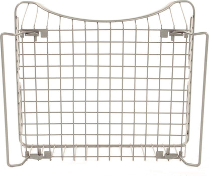 Spectrum Diversified 20077 Ashley Stackable Basket Tray, Satin Nickel