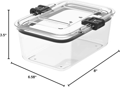 Prepara Latchlok 22.5 Cup Tritan Food Storage Container, Clear
