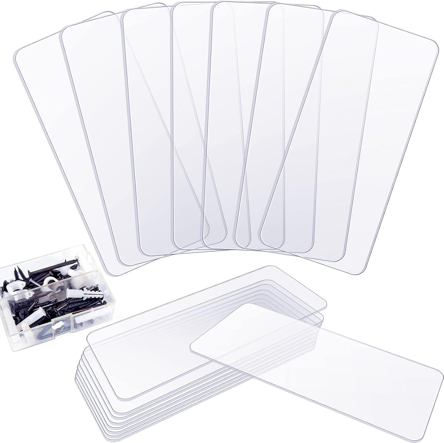 Yookeer 16 Pack 4.25 x 2 in Drawer Dividers for Plastic Storage Bins Storage Hardware Cabinet Dividers for Teacher Toolbox, Small Parts Organizer, Screw Organizer