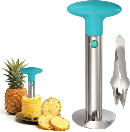 uxcell Pineapple Corer and Slicer Set 9.4x4.1" Stainless Steel Light Purple