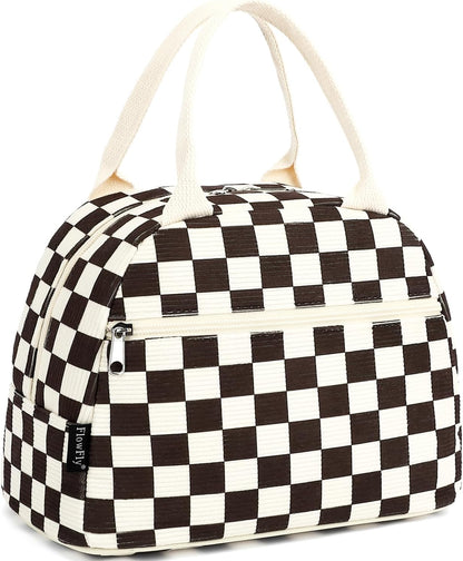 FlowFly Insulated Lunch Cooler Bag - Tote Bag Organizer for Women/Men, Black - Colors A