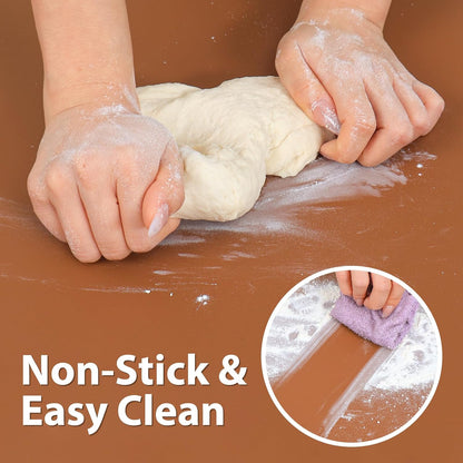 Super Kitchen Extra Large Multipurpose Silicone Nonstick Baking Mat, Pastry Mat, Heat Resistant Nonskid Table Mat, Countertop Protector, 23.4'' By 15.6''(Cool Gray)