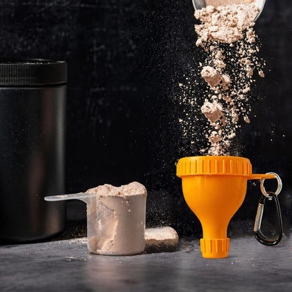 2 Pack Premium Protein Powder Containers - Portable Protein Funnels(50ml)
