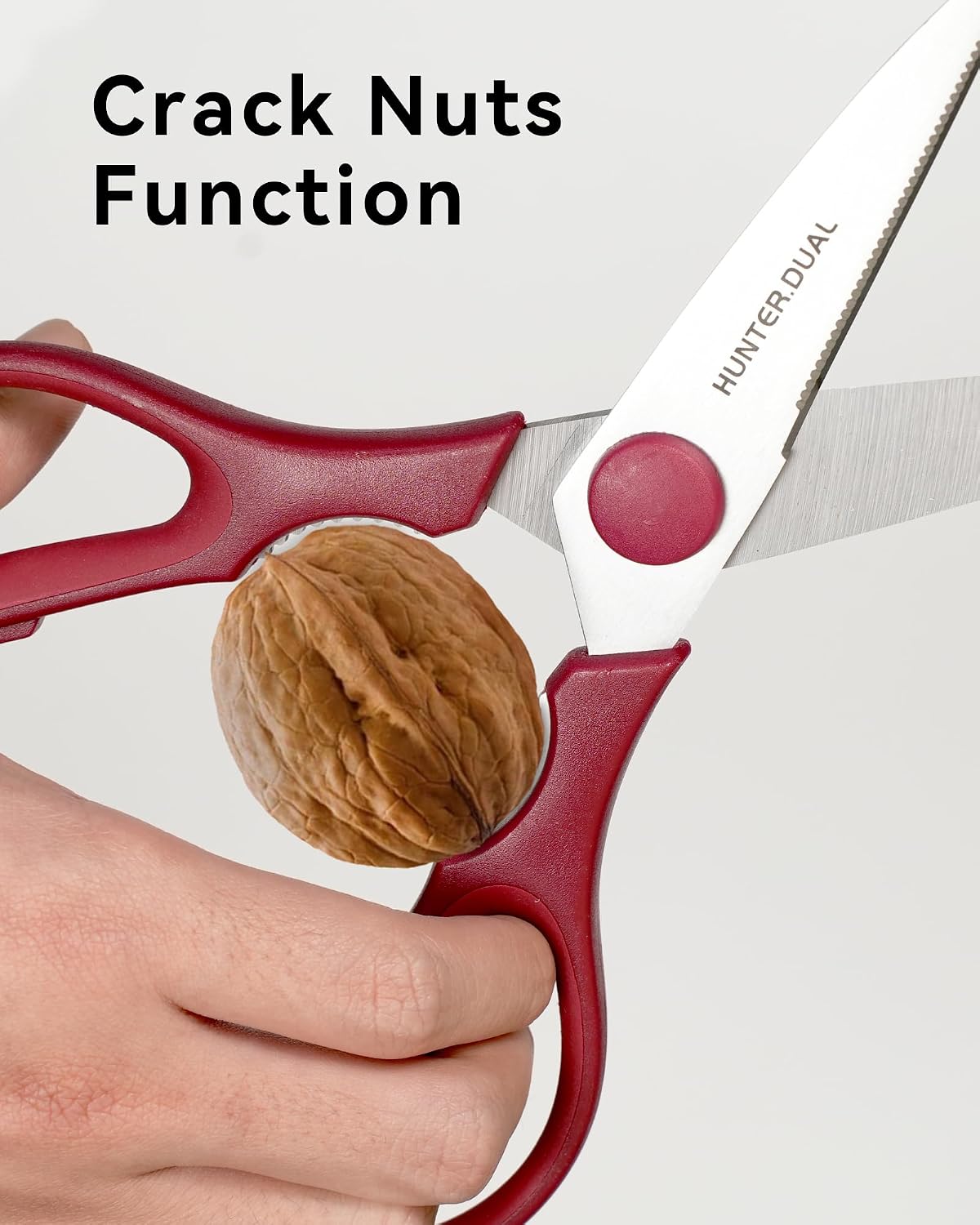 Kitchen Scissors for Food, HUNTER.DUAL Heavy Duty Come Apart Poultry Shears for Cooking, All Purpose for Cutting Chicken, Meat, Fish & Vegetables (Auqa, 8.35 Inch)