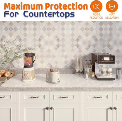 Warome Silicone Mat,78.7”x 23.6” Heat Resistant Mats for Countertop,Extra Large Countertop Protector Mat, Multi-functional Cuttable Kitchen Counter Mat, Silicone Mats for Kitchen Counter/Crafts- Grey