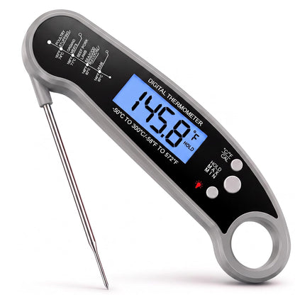 Meat Thermometer Digital, 1-2 Sec Instant Read, Grilling, Cooking, Food