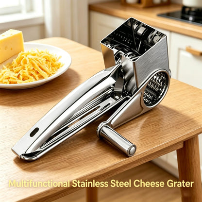 Rotary Cheese Grater, Hand Crank Shredder for Parmesan & Nuts