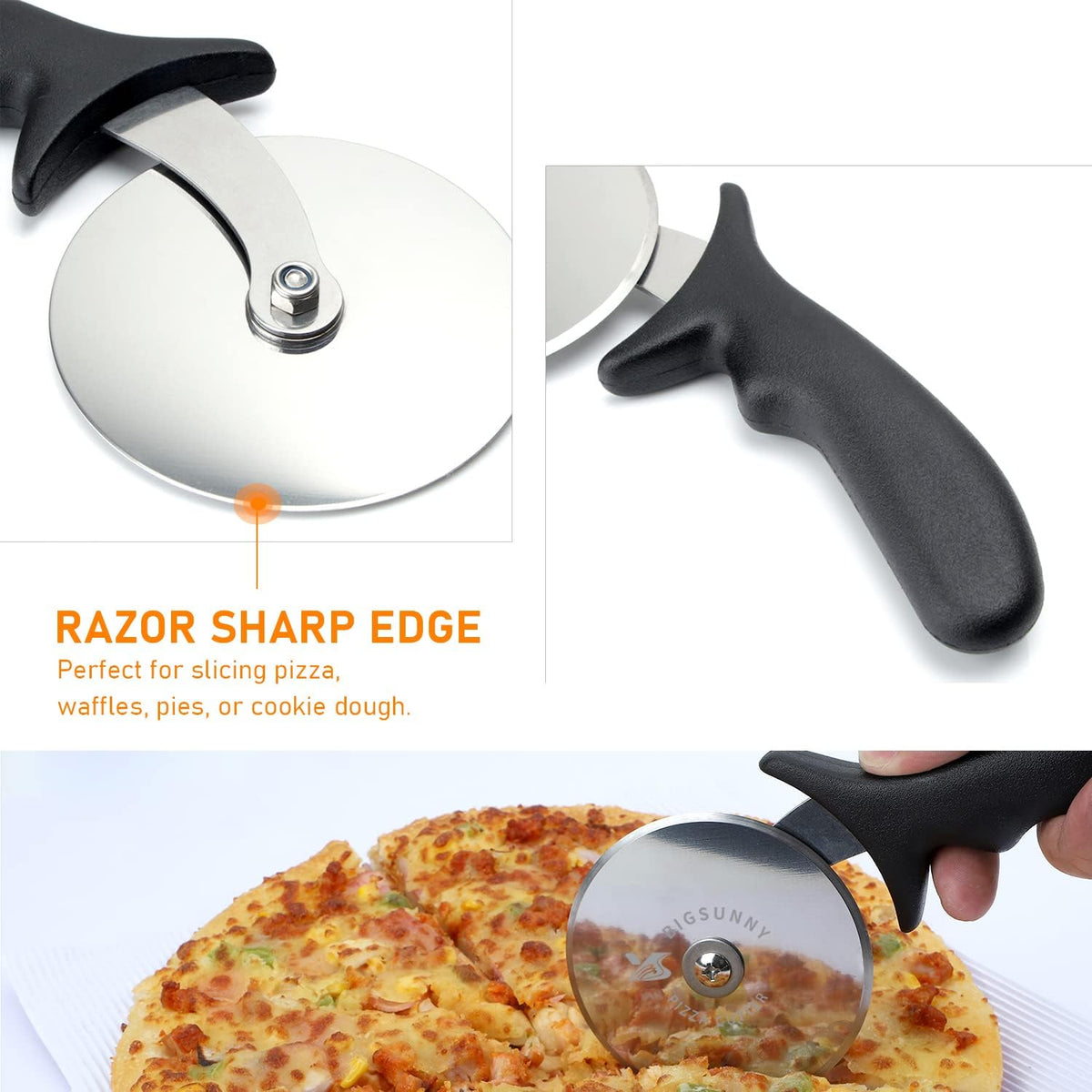 MSY BIGSUNNY Pie Server Cake Server Stainless Steel Pizza Server